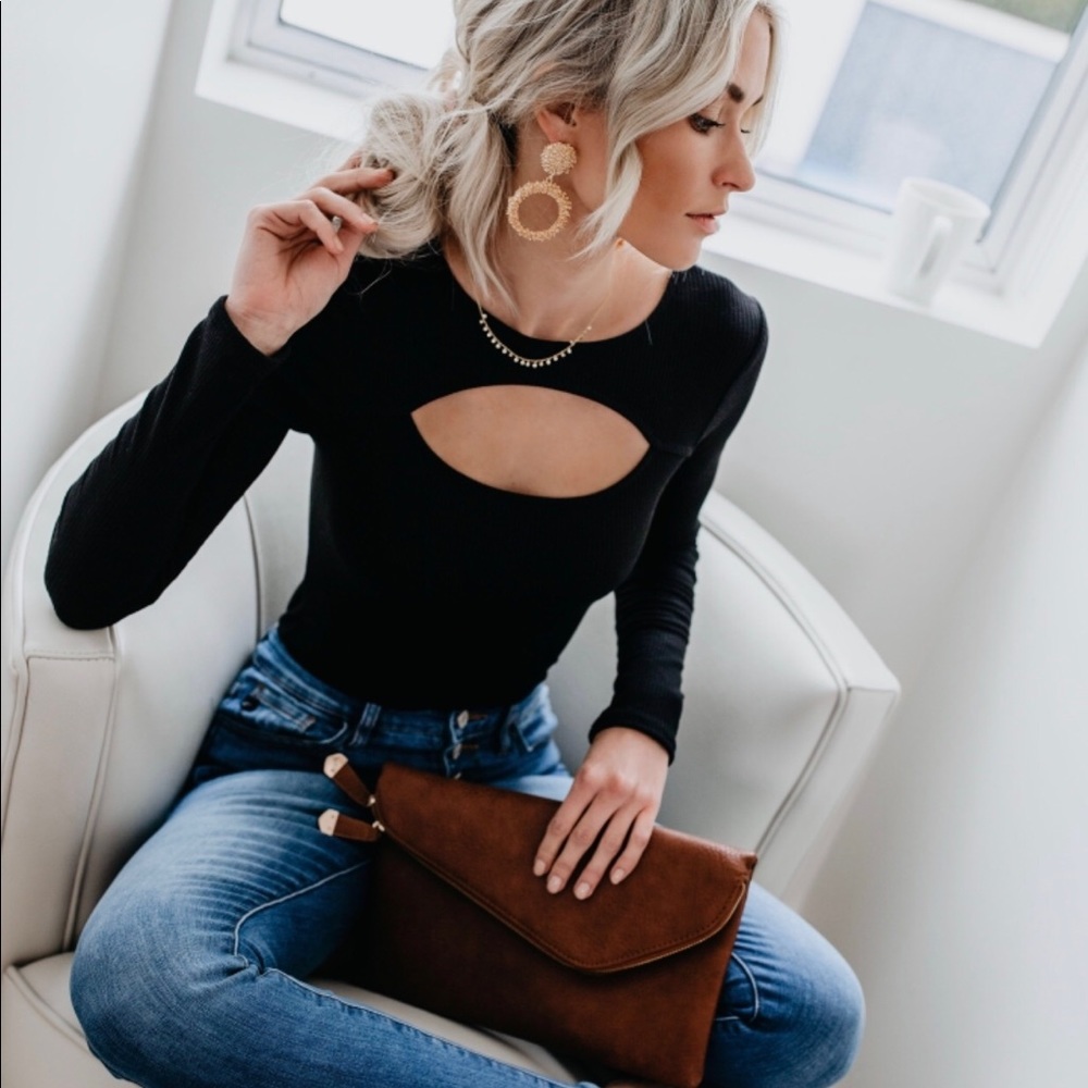 Willow Ribbed Cutout Bodysuit